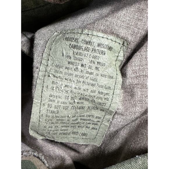 Military‎ Combat Pants Men Small Woodland Camouflage Uniform Trouser - Picture 14 of 15